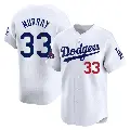 Youth No.33 Eddie Murray Los Angeles Dodgers White Limited Home 2024 World Series Champions Jersey