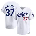 Youth No.37 Teoscar Hernandez Los Angeles Dodgers White Limited Home Jersey