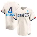 Youth No.4 Babe Herman Los Angeles Dodgers Cream Limited 2024 City Connect Jersey
