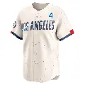 Youth No.4 Babe Herman Los Angeles Dodgers Cream Limited 2024 City Connect Jersey