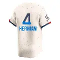 Youth No.4 Babe Herman Los Angeles Dodgers Cream Limited 2024 City Connect Jersey