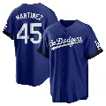 Youth No.45 Pedro Martinez Los Angeles Dodgers Royal Replica 2021 City Connect Jersey