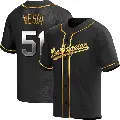 Youth No.51 Alex Vesia Los Angeles Dodgers Gold Replica Black en Alternate Jersey