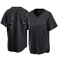 Youth No.56 Noah Davis Los Angeles Dodgers Black Replica Pitch Fashion 2024 World Series Champions Jersey