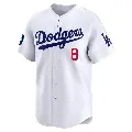 Youth No.8 Enrique Hernandez Los Angeles Dodgers White Limited 2024 World Tour Seoul Series Home Jersey