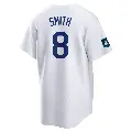 Youth No.8 Reggie Smith Los Angeles Dodgers White Replica 2024 World Tour Seoul Series Home Jersey