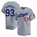 Youth No.93 Kevin Kiermaier Los Angeles Dodgers Gray Limited Away World Series Champions Jersey