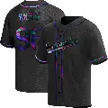 Youth No.96 Landon Knack Los Angeles Dodgers Black Replica Holographic Alternate Jersey