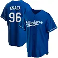 Youth No.96 Landon Knack Los Angeles Dodgers Royal Replica Alternate Jersey